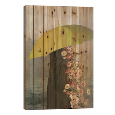 Healing Print On Wood by Deandra Lee - Multi-Color