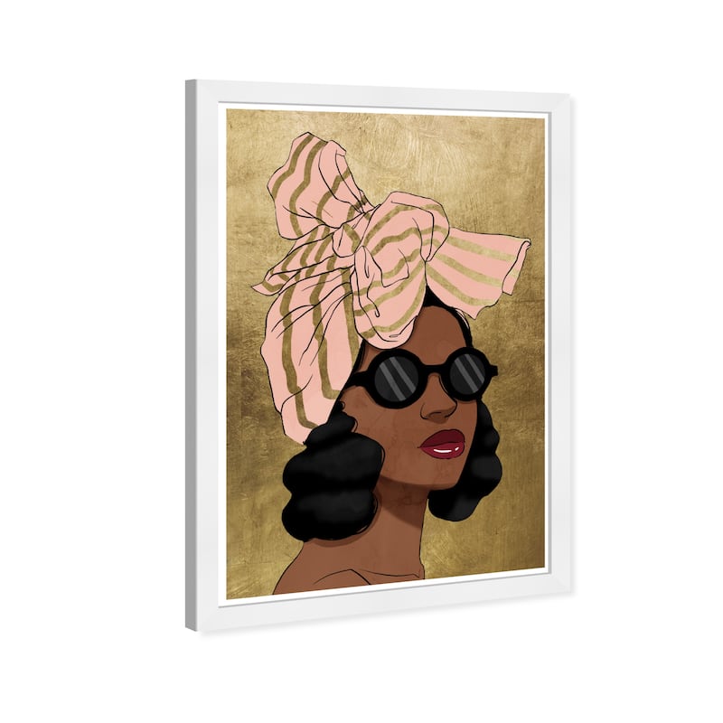 Wynwood Studio Prints Fashion and Glam Blush and Golden Wraps Gold and Metallic Gold Glam Wall Art Canvas Print