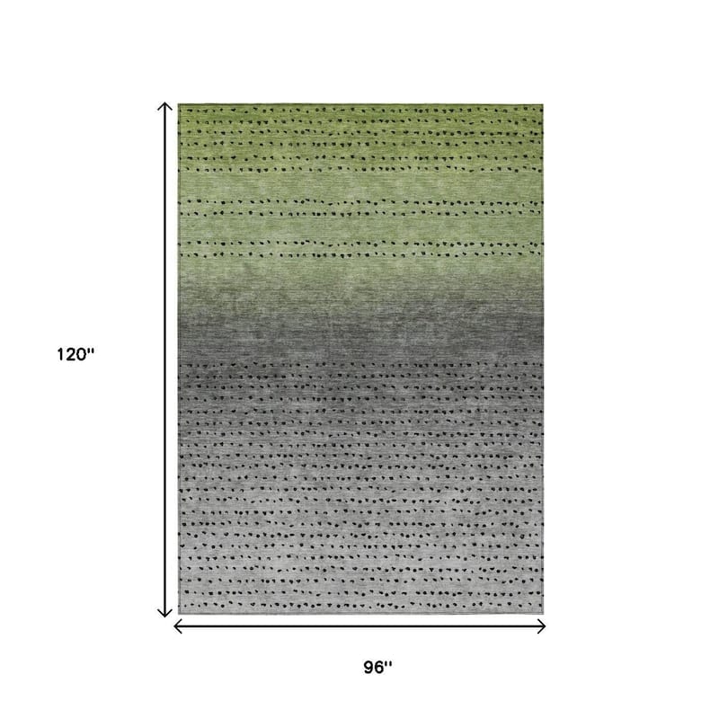 HomeRoots Abstract Transitional Rectangle Outdoor Rug