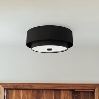 Hunter + Jasmine Roth Brookside 2-Light Flush Mount Ceiling Light - Hallway, Bathroom, Entry, Laundry - Transitional - Designer!