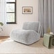 preview thumbnail 47 of 54, 33'' W Swivel Armless Sponge Filling Bean Bag Accent Chair Lounger