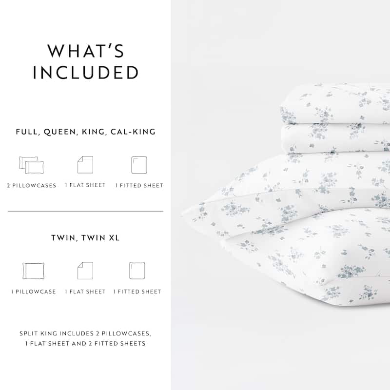 Becky Cameron 300TC Cotton Patterned Sheet Set