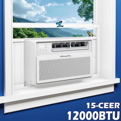 Inverter Window Air Conditioner, 10000BTU 35% Energy-Save AC with Dehumidifier, Super Quiet 15 CEER, 4 Runing Modes ECO