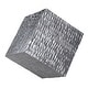 preview thumbnail 1 of 3, Uttermost Jessamine Silver Wall Cube