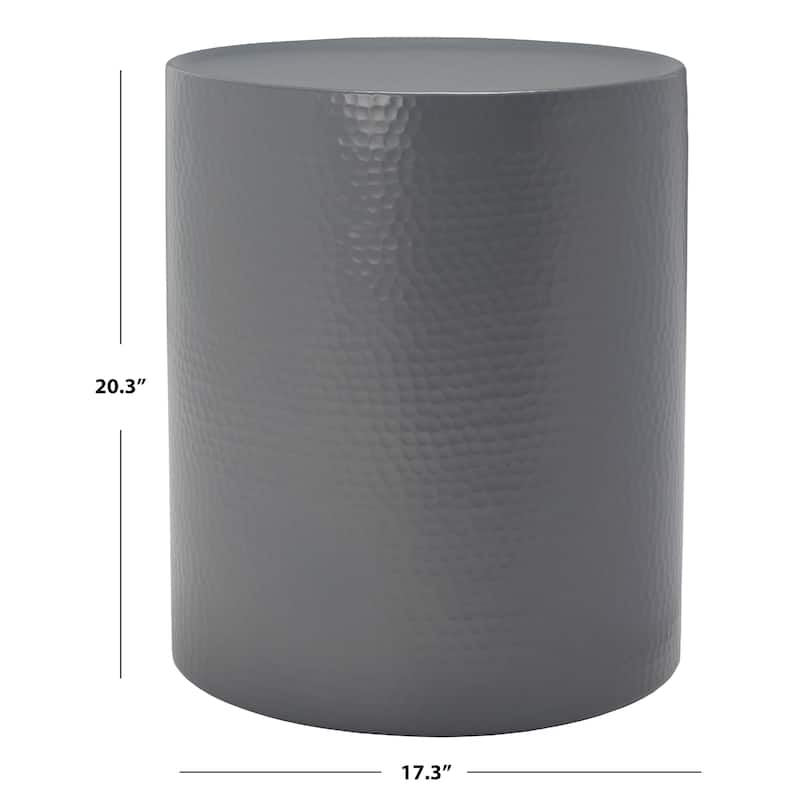SAFAVIEH Vicky Silver Table - 17" W x 17" D x 20" H - 17Wx17Dx20H - Dark Grey
