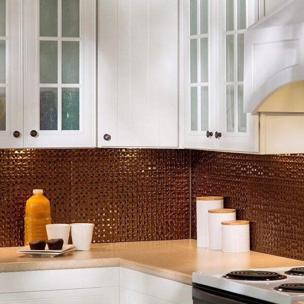 Fasade Terrain in Oil Rubbed Bronze Backsplash 15 square ...