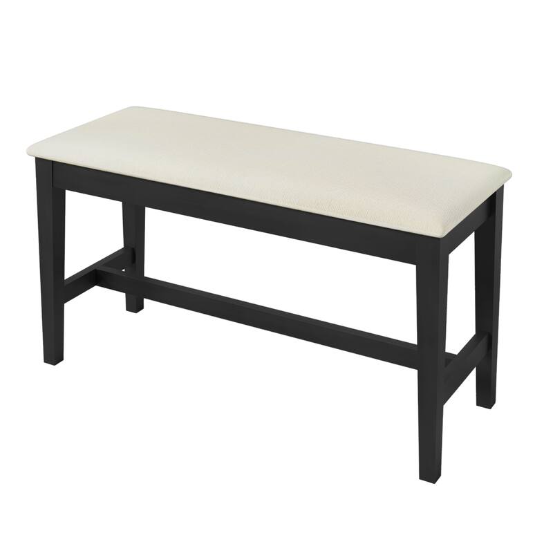 Kitchen Table Set with Long Bench and 4 Dining Chairs