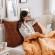 preview thumbnail 109 of 182, WOWMAX Large Reading Wedge Headboard Pillow for Bed Rest Back Support