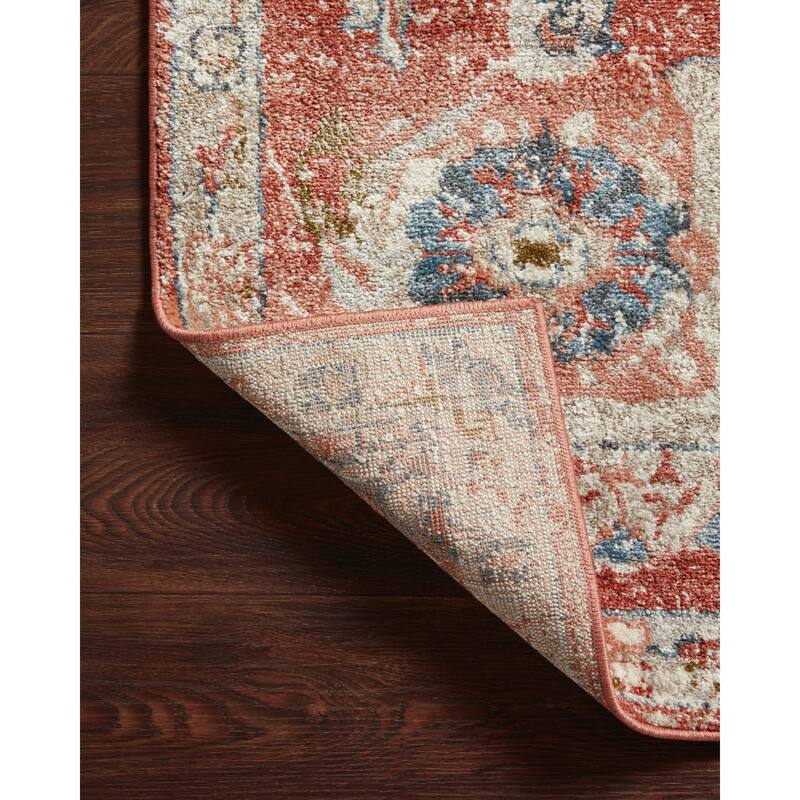 Alexander Home Valeria Boho Botanical Distressed Area Rug