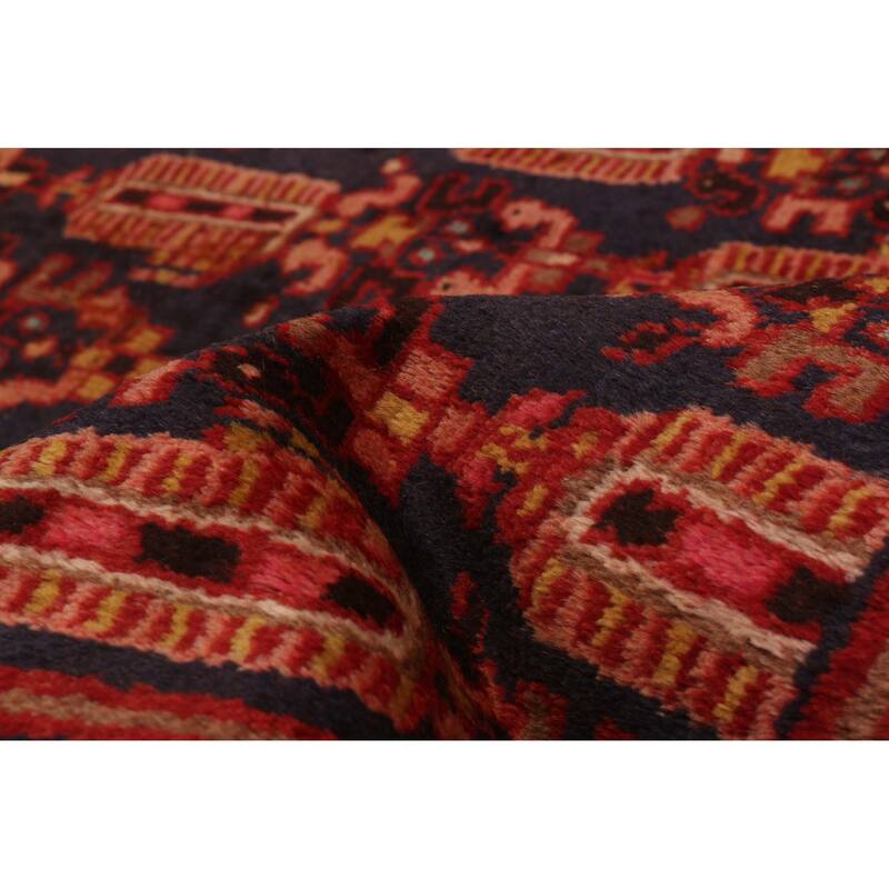 ECARPETGALLERY Hand-knotted Andelz Navy Wool Rug - 4'2 x 6'7