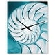 preview thumbnail 9 of 11, Designart 'Chambered Nautilus Shell' Oversized Coastal Wall CLock