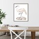 preview thumbnail 3 of 7, A White Heron III by Melissa Wang (16 x 20 in.), Framed Canvas Wall Art Print - Sylvie Greywash