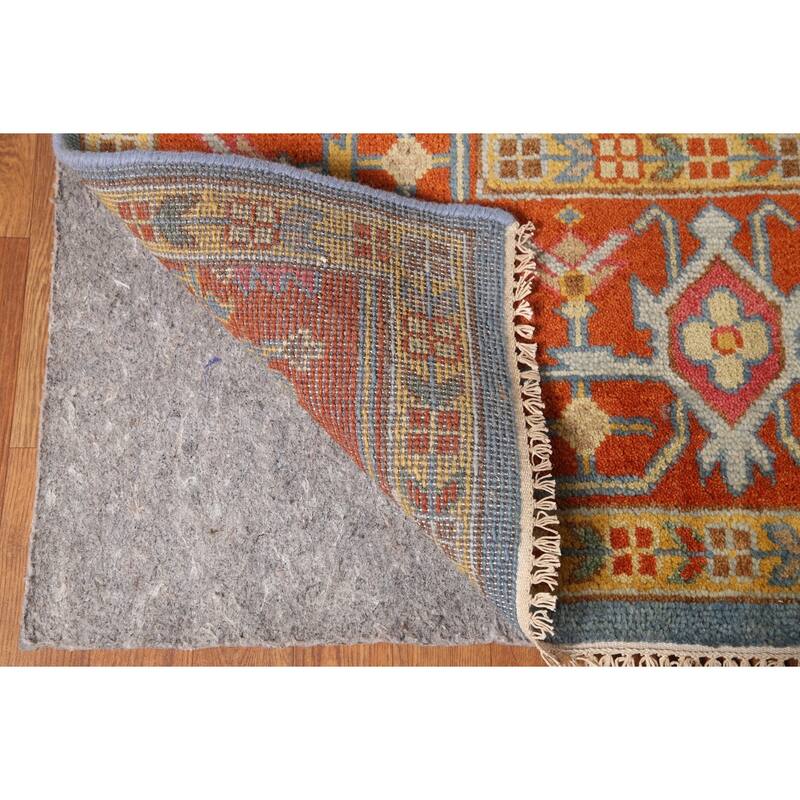 Geometric Heriz Serapi Oriental Area Rug Handmade Wool Carpet - 8'9"x 11'8"