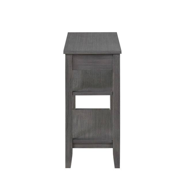 Copper Grove Aubrieta1 Drawer Chairside End Table with Shelves