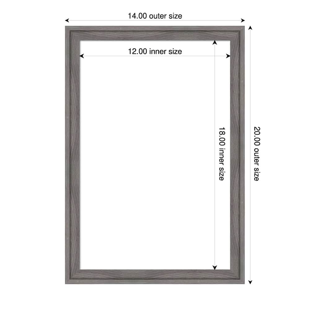 Amanti Art Florence Gold Framed Dry Erase Magnetic Board