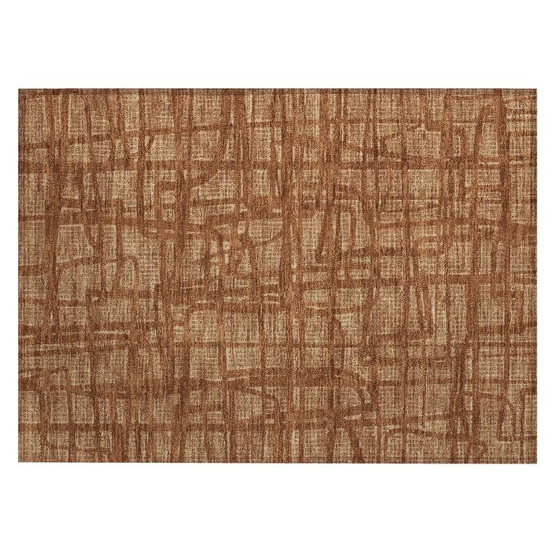 Machine Washable Indoor/ Outdoor Modern Centurion Chantille Rug