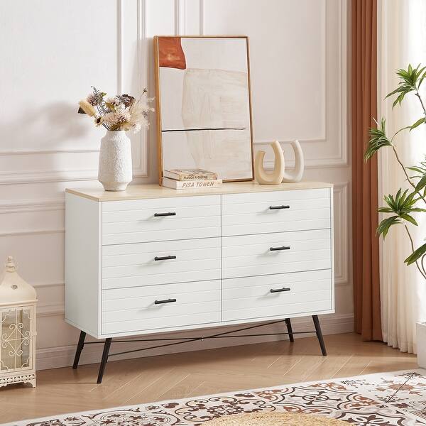 knee length dresses for ladies Knox Double Dresser in White High Gloss main image 0