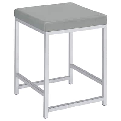 Umbridge Upholstered Square Padded Cushion Vanity Stool