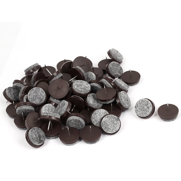 Unique Bargains 28mm Dia Table Leg Floor Felt Pad Skid Glide Slide DIY