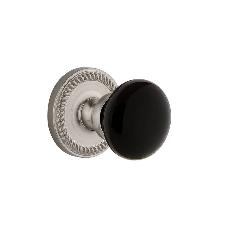 Grandeur Newport Solid Brass Rose Single Dummy Door Knob with Coventry