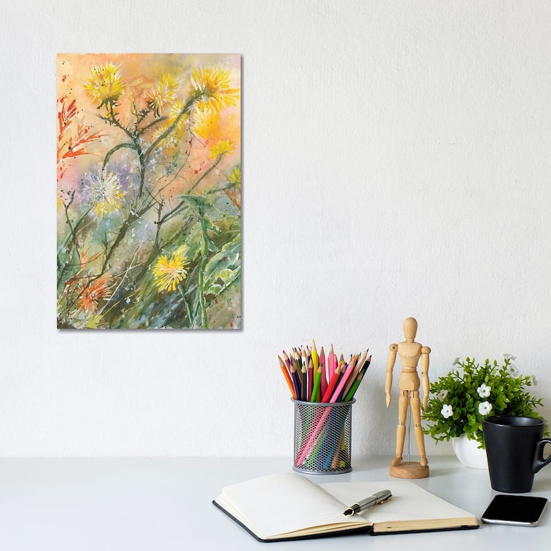 iCanvas "Dandelions" by Liz Covington Canvas Print - 12x8x0.75