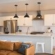 preview thumbnail 3 of 11, The Gray Barn Modern 1-Light Metal Industrial Dome Farmhouse Small Pendant Lights for Kitchen Island - D9" x H7.3"