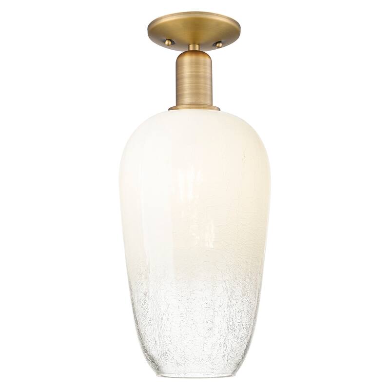 Innovations Lighting Downtown Urban - Brookhaven Flute - 1 Light 7" Semi-Flush Mount Light