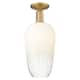 Option Brushed Brass / Opal Shade