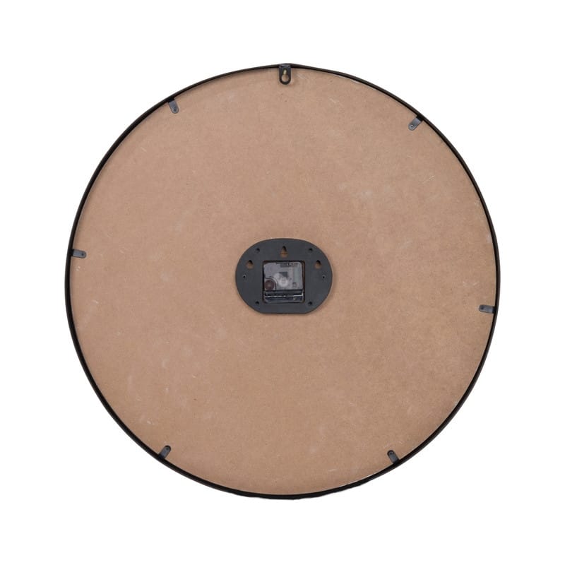 Caldria Round Wood Modern Farmhouse Style Wall Clock - 24"H x 24"W x 1.5"D