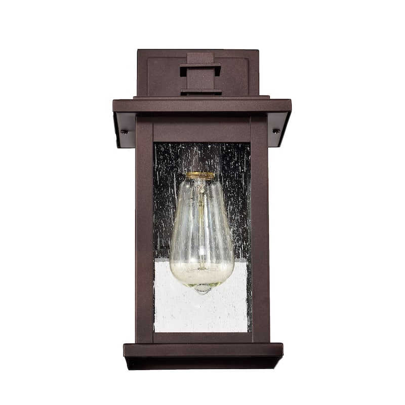 1 Light Outdoor Wall Light - 12"x6"x7"