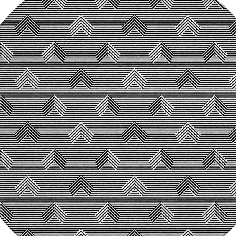 HomeRoots Geometric Transitional Rectangle Outdoor Rug