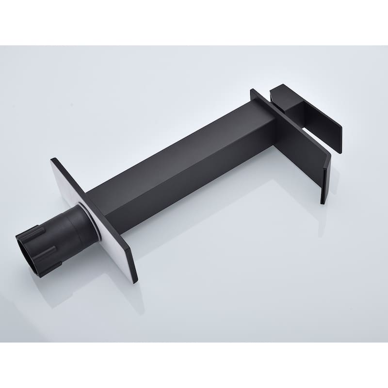 Waterfall Bathroom Sink Single Handle Faucet with Pop Up Drain, No Overflow, Corrosion and Rust Resistant