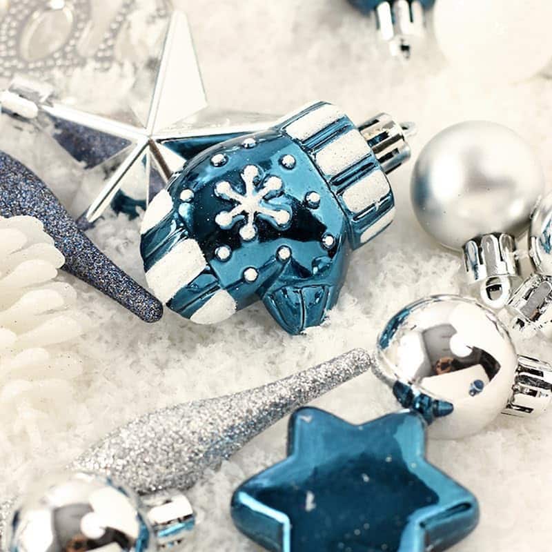 70 Pcs Shatterproof Christmas Balls Ornamentswith Hanging Loops - N/A