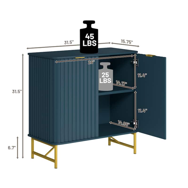 Clihome Modern MDF 2-Door Accent Sideboard