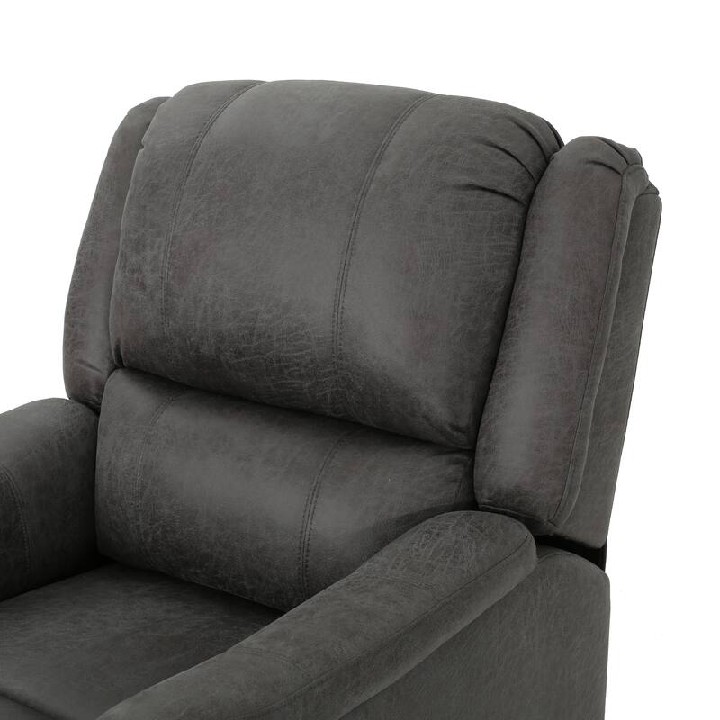 Swivel Rocking Recliner Chair with Footrest, Upholstered Glider Nursery Chair for Living Room, Nursery, Manual Single Sofa