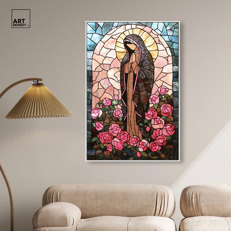 Glass Rosarium Guardian Canvas by Art Remedy