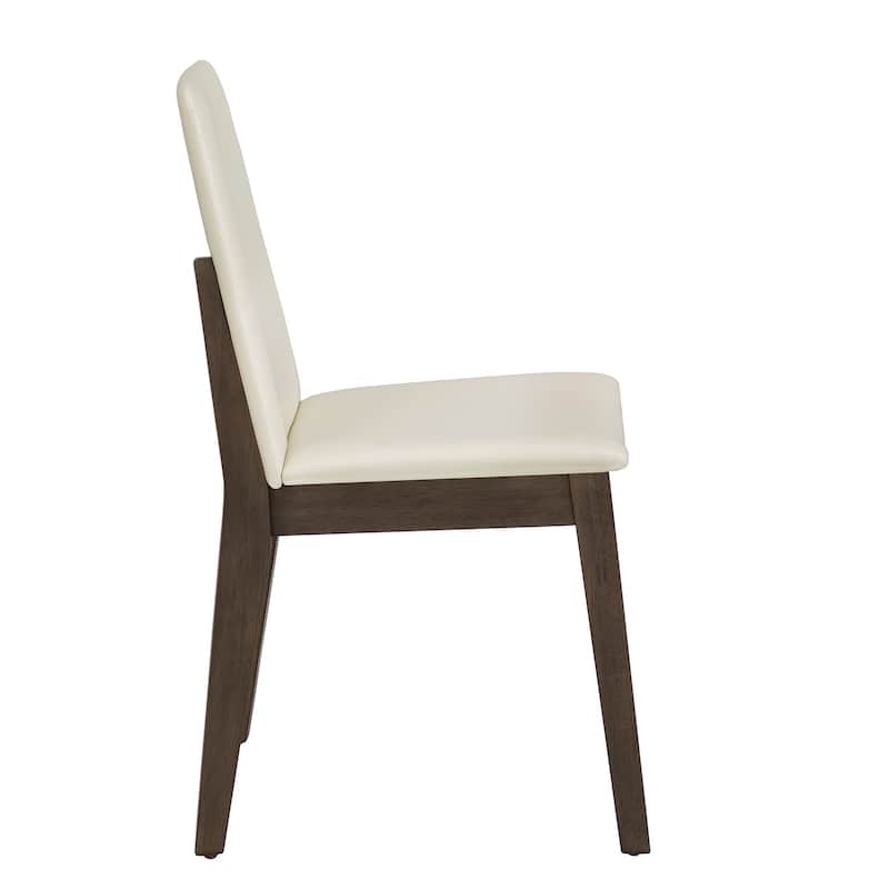 Harstad 47" Wood Finish Fixed Top Round Dining Set by iNSPIRE Q Modern