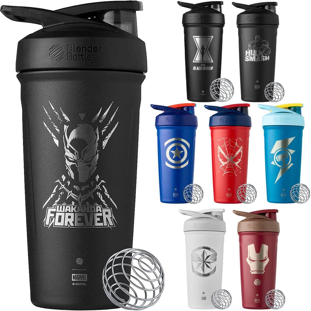 Blender Bottle Marvel Strada 24 oz. Insulated Shaker with Loop Top - 24 oz