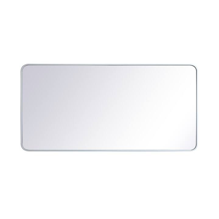 Ezra Soft Corner Metal Rectangular Mirror