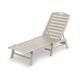 POLYWOOD Nautical Outdoor Stackable Chaise Lounge
