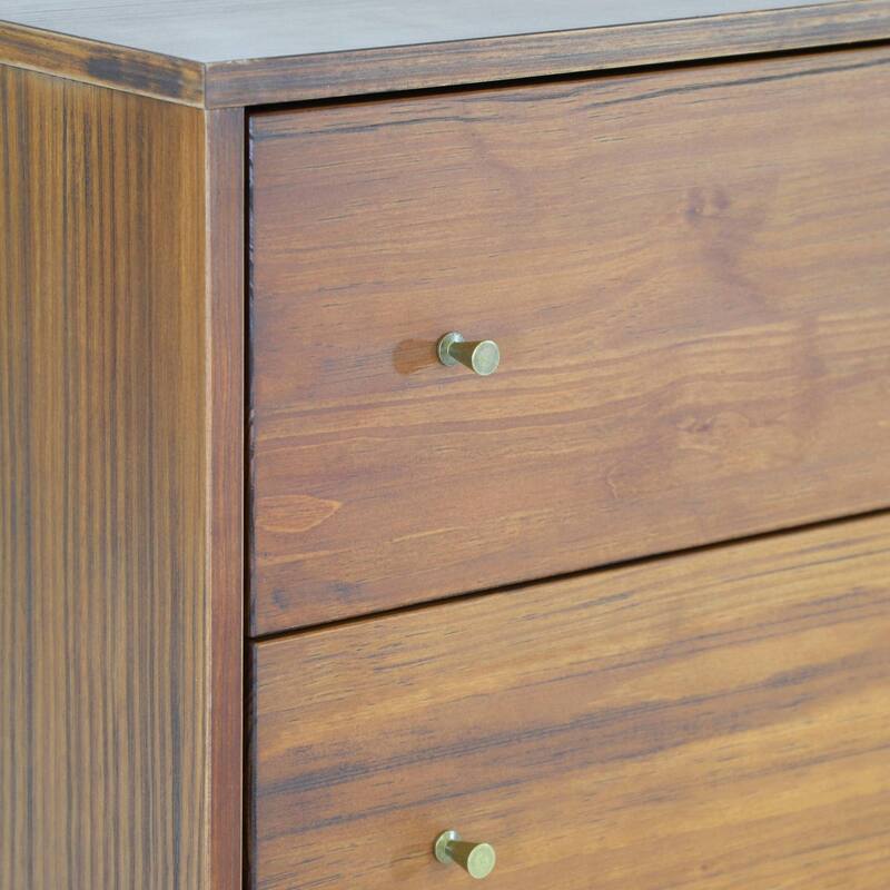 Grain Wood Furniture Mid Century 5-Drawer Chest