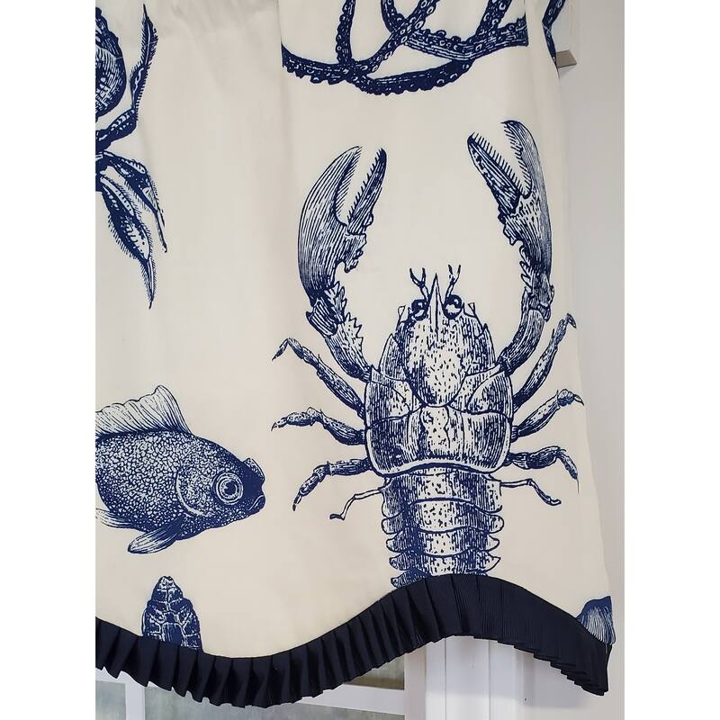 RLF Home Design Aquarium Provance Window Valance