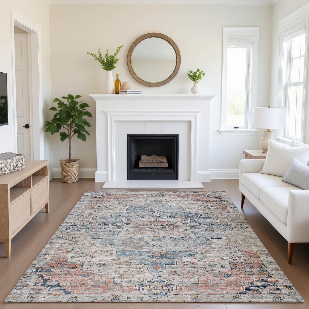 Premium Washable Super Soft Vintage Traditional Mayfield Rug