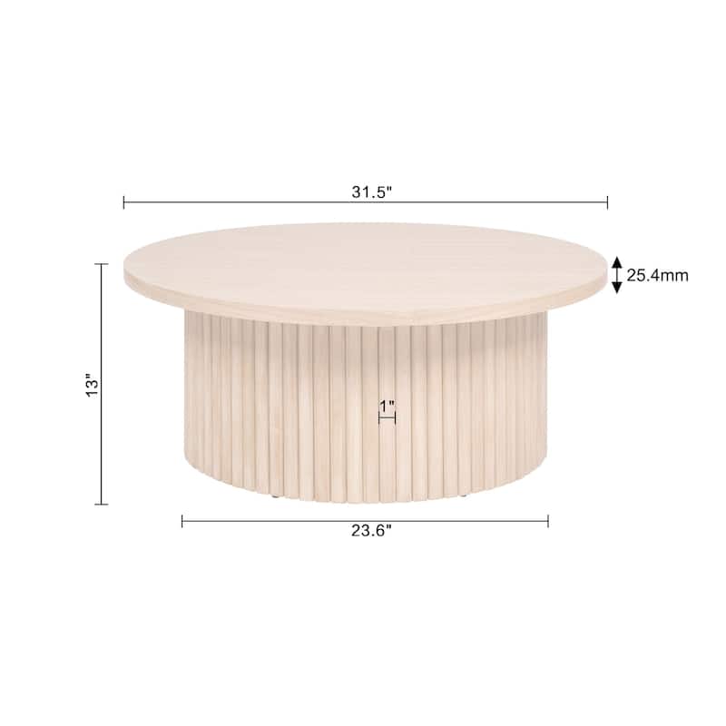 Lifestorey Kendrick Fluted Coffee Table