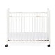 preview thumbnail 1 of 6, Child Craft Little Dreamer Metal Folding Compact Crib White