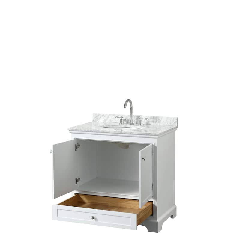Deborah 36-inch Single Vanity, Oval Sink, No Mirror