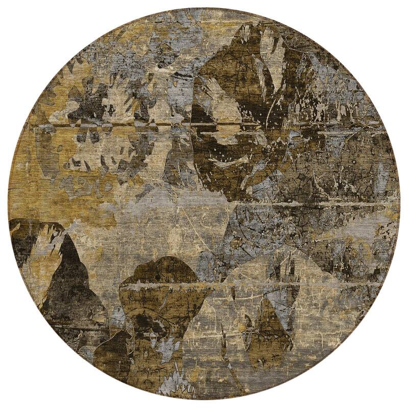Rane Modern Art-Inspired Weather Resistant Timeless Fusion Runner Outdoor Rug