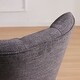 preview thumbnail 3 of 13, Armless Home Office Chair, 360° Swivel Upholstered Desk Chair, Adjustable Height Computer Task Chair with Wheels - N/A