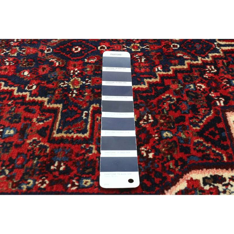 ECARPETGALLERY Hand-knotted Kayseri Vintage Dark Navy Wool Rug - 3'11 x 4'10