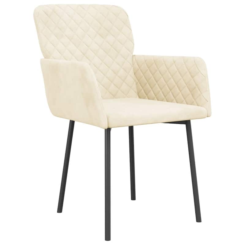 vidaXL Dining Chairs 2 Pcs Accent Upholstered Chair for Living Room Velvet - 20.3" x 24" x 30.9"